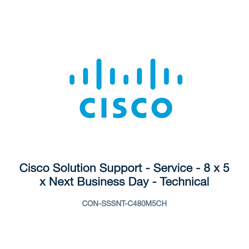 CON-SSSNT-C480M5CH: Cisco Solution Support