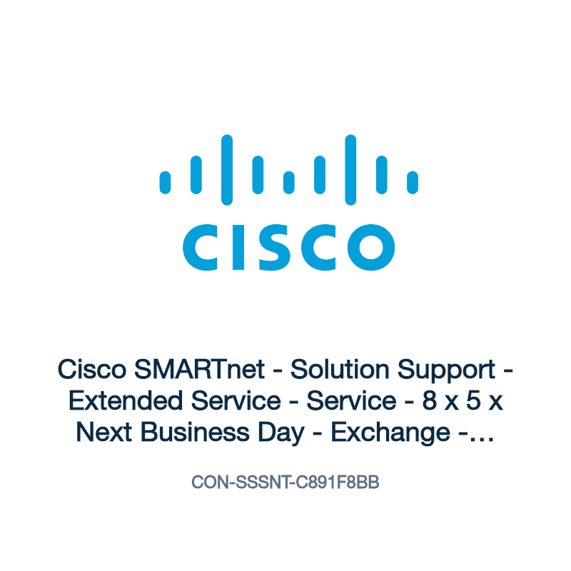 CON-SSSNT-C891F8BB: Cisco SMARTnet - Solution Support - Extended Service - Service