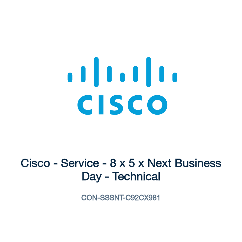 CON-SSSNT-C92CX981: Cisco - Service - 8 x 5 x Next Business Day - Technical