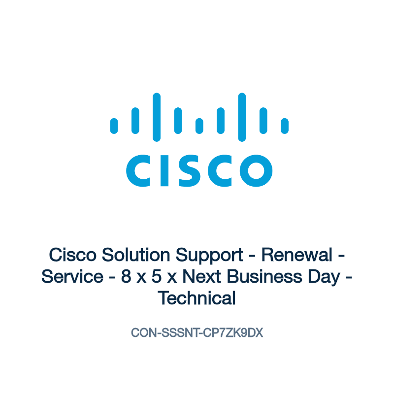 CON-SSSNT-CP7ZK9DX: Cisco Solution Support