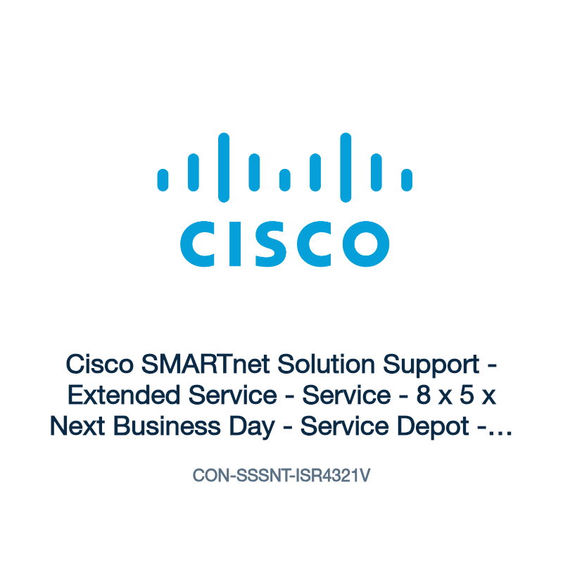 CON-SSSNT-ISR4321V: Cisco SMARTnet Solution Support