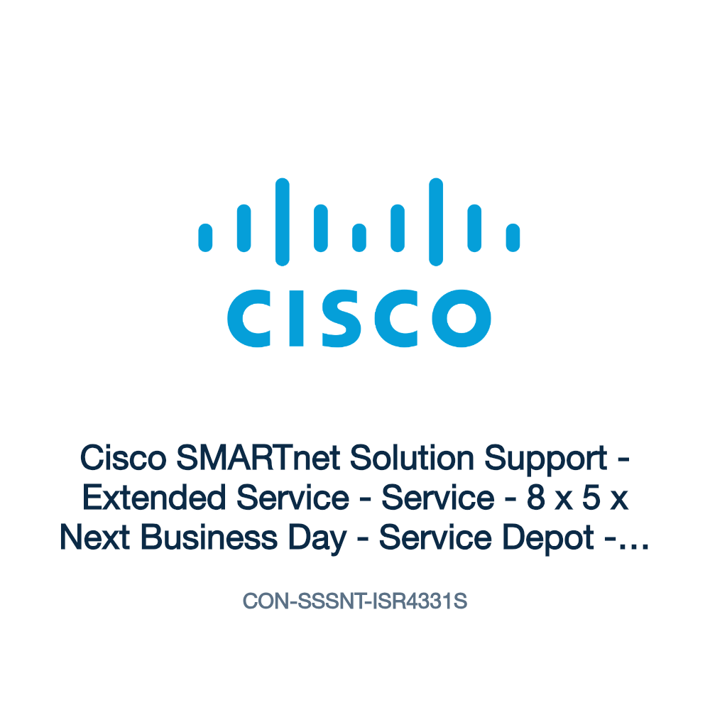 CON-SSSNT-ISR4331S: Cisco SMARTnet Solution Support