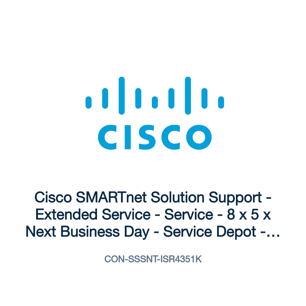 CON-SSSNT-ISR4351K: Cisco SMARTnet Solution Support