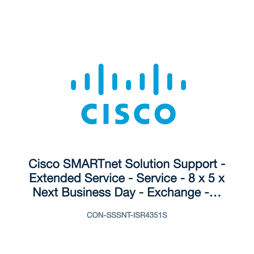 CON-SSSNT-ISR4351S: Cisco SMARTnet Solution Support