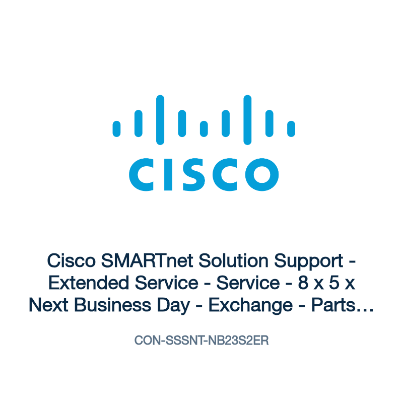 CON-SSSNT-NB23S2ER: Cisco SMARTnet Solution Support