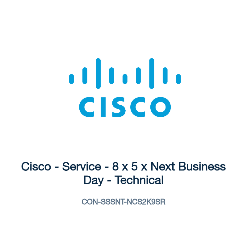 CON-SSSNT-NCS2K9SR: Cisco - Service - 8 x 5 x Next Business Day - Technical