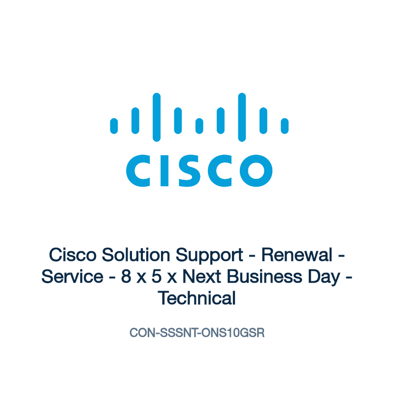 CON-SSSNT-ONS10GSR: Cisco Solution Support