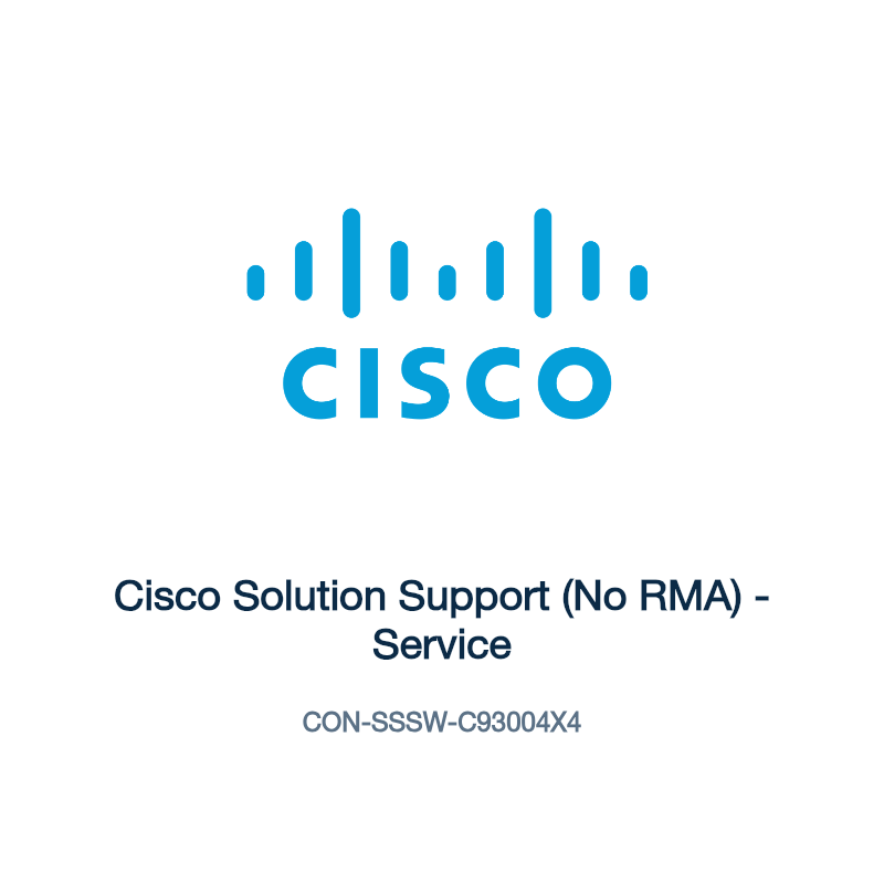 CON-SSSW-C93004X4: Cisco Solution Support (No RMA)
