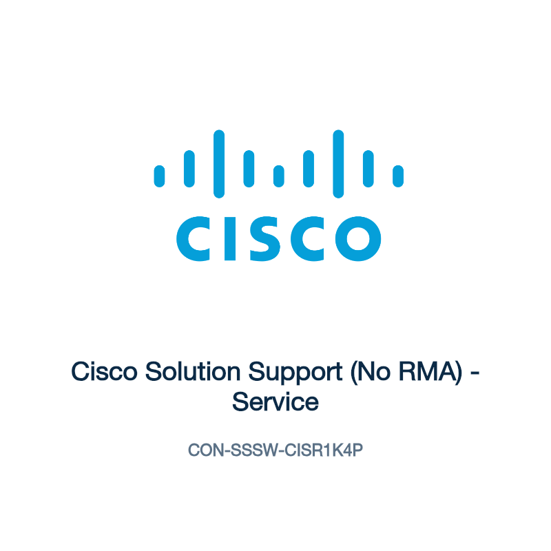 CON-SSSW-CISR1K4P: Cisco Solution Support (No RMA)