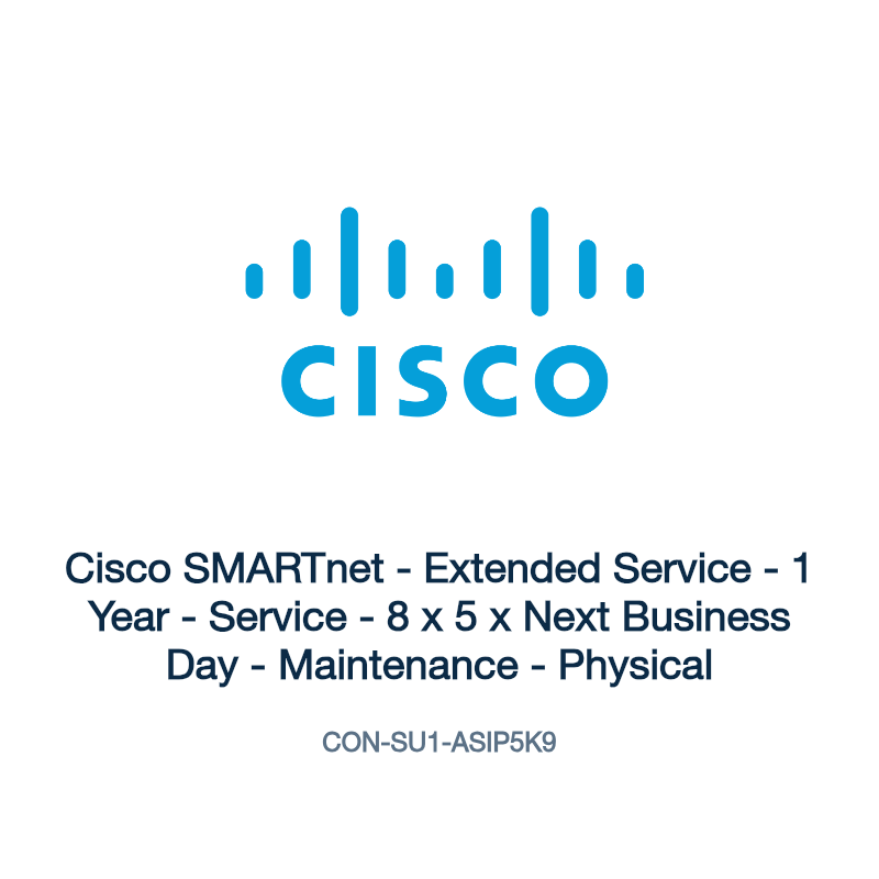 CON-SU1-ASIP5K9: Cisco SMARTnet - Extended Service - 1 Year - Service