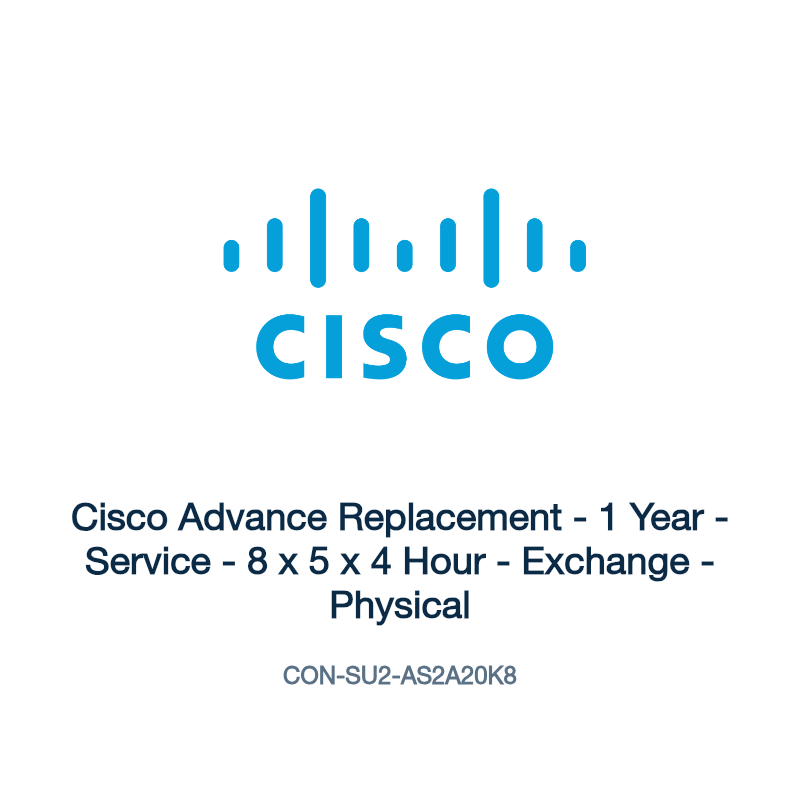 CON-SU2-AS2A20K8: Cisco Advance Replacement