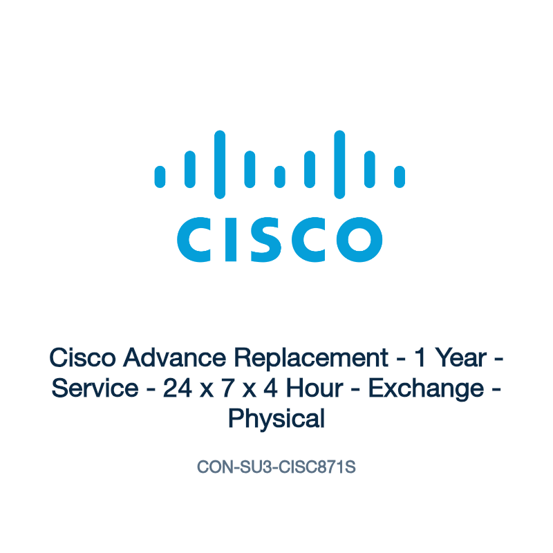 CON-SU3-CISC871S: Cisco Advance Replacement