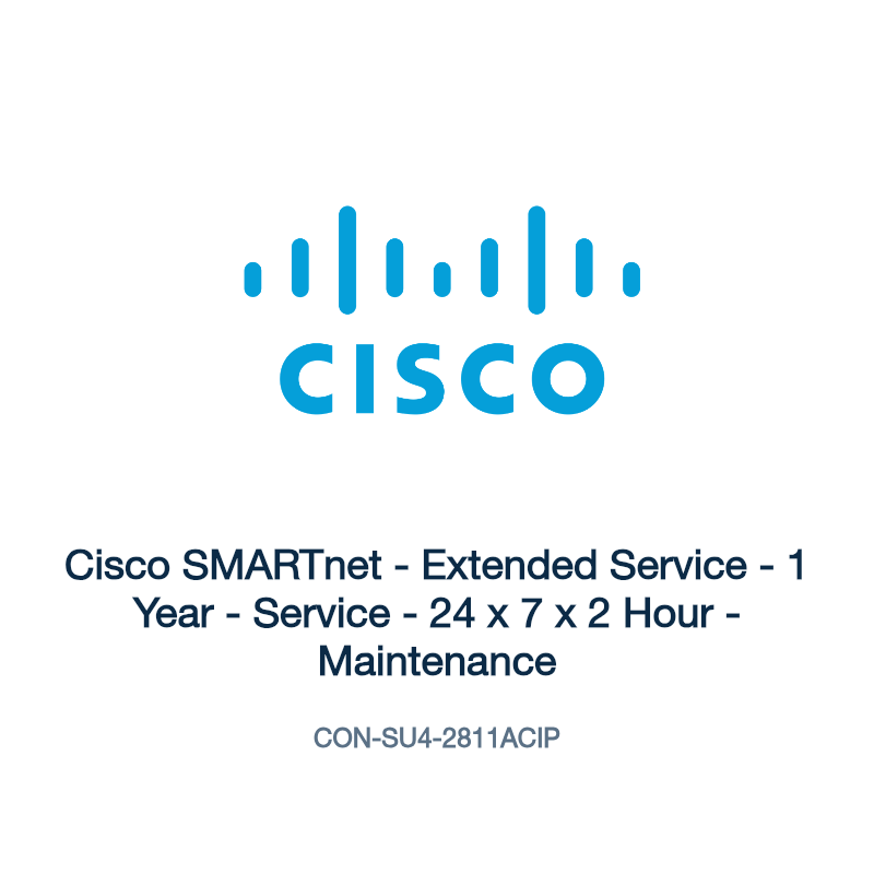CON-SU4-2811ACIP: Cisco SMARTnet - Extended Service - 1 Year - Service - 24 x 7 x 2 Hour