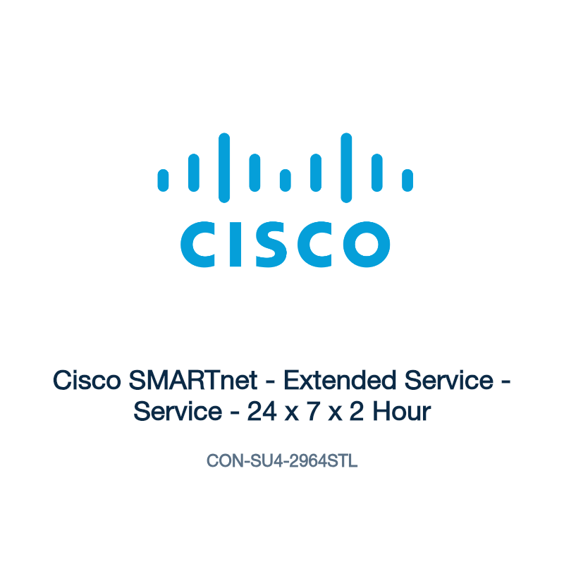CON-SU4-2964STL: Cisco SMARTnet - Extended Service - Service - 24 x 7 x 2 Hour