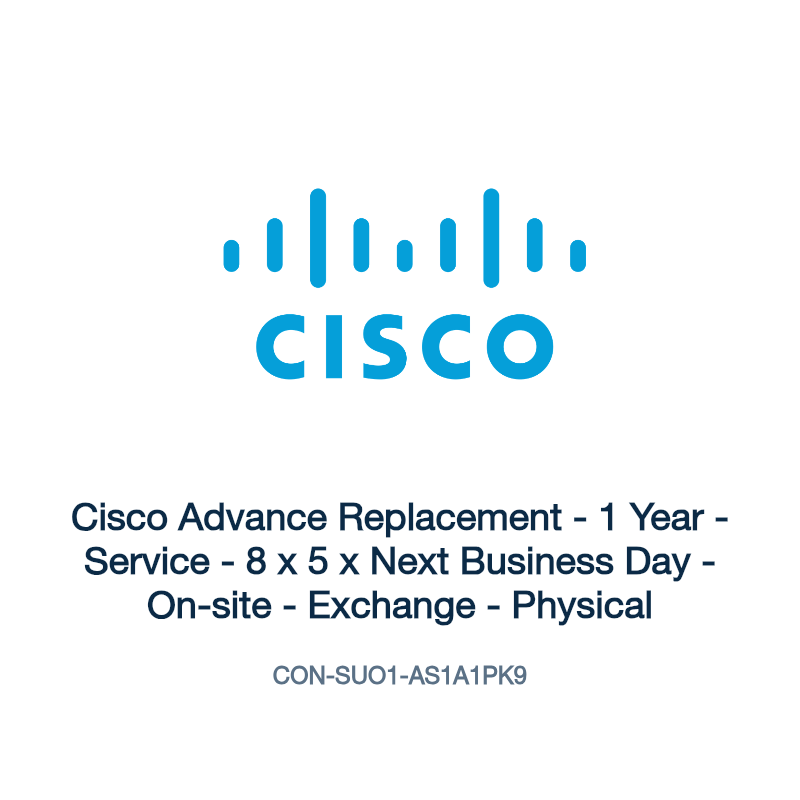CON-SUO1-AS1A1PK9: Cisco Advance Replacement