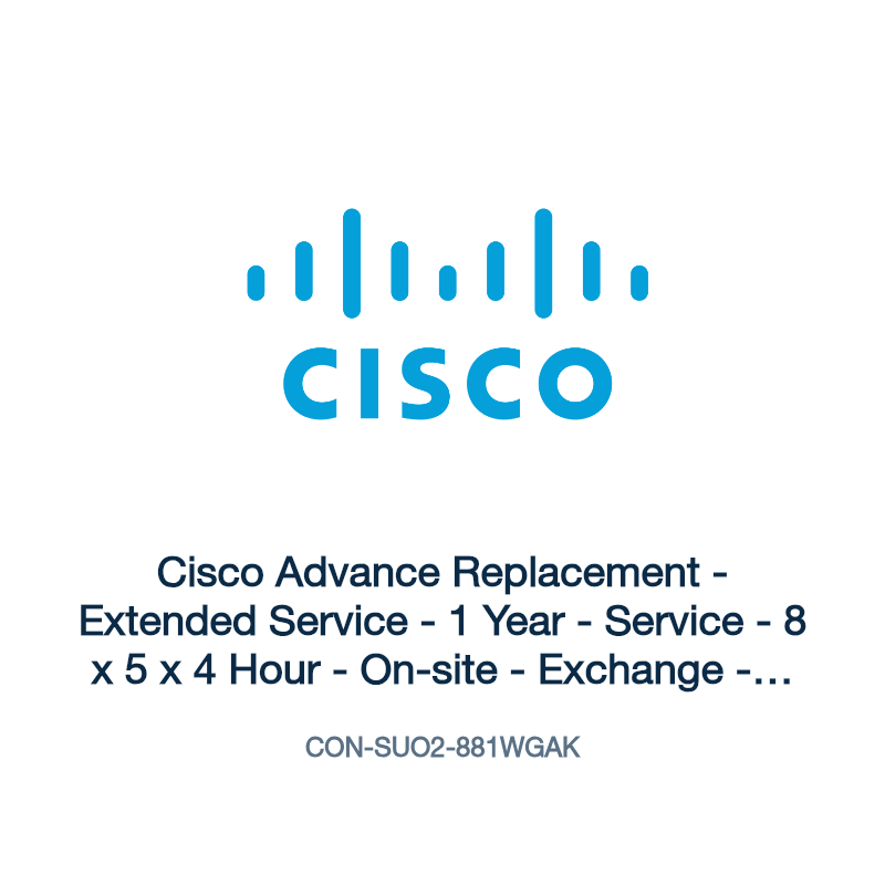 CON-SUO2-881WGAK: Cisco Advance Replacement