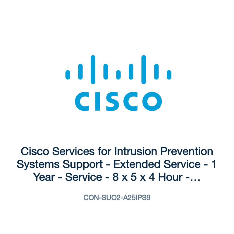 CON-SUO2-A25IPS9: Cisco Services for Intrusion Prevention Systems Support
