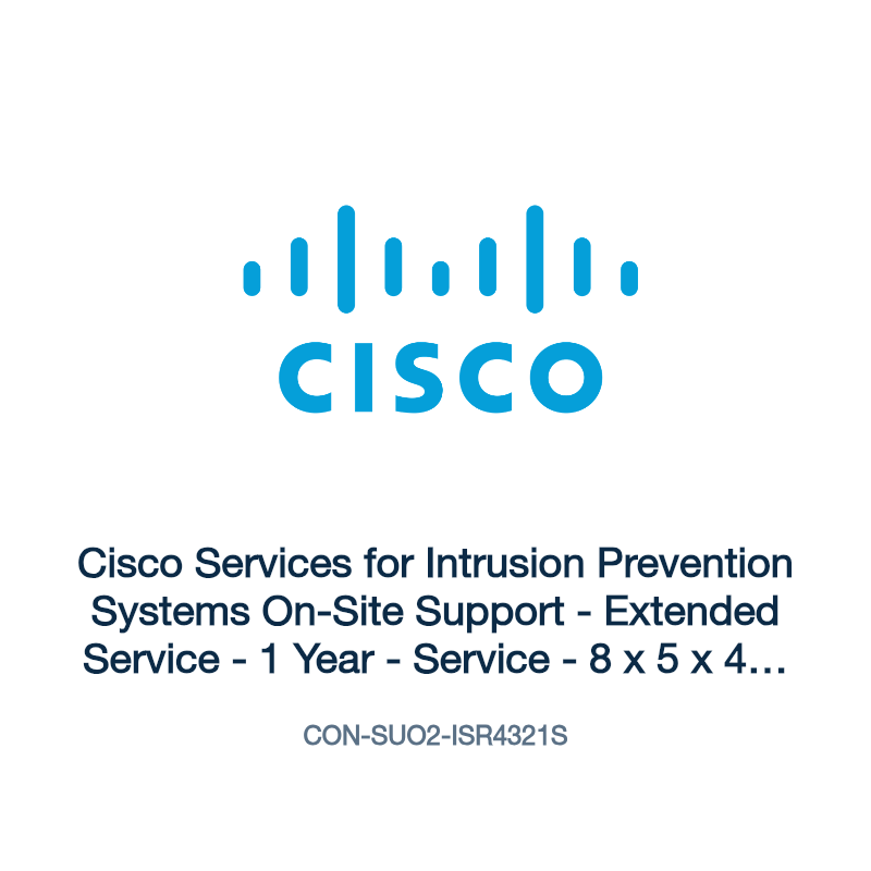 CON-SUO2-ISR4321S: Cisco Services for Intrusion Prevention Systems On-Site Support