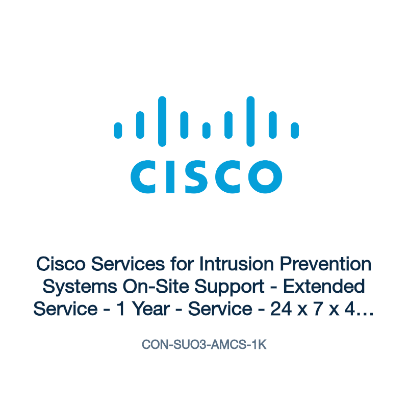 CON-SUO3-AMCS-1K: Cisco Services for Intrusion Prevention Systems On-Site Support