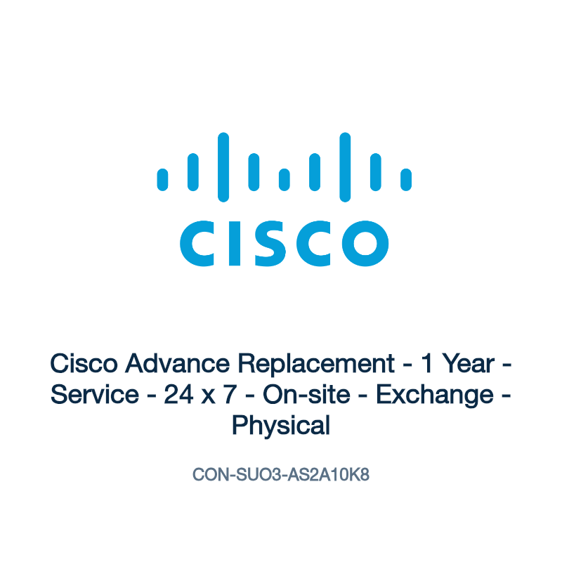 CON-SUO3-AS2A10K8: Cisco Advance Replacement