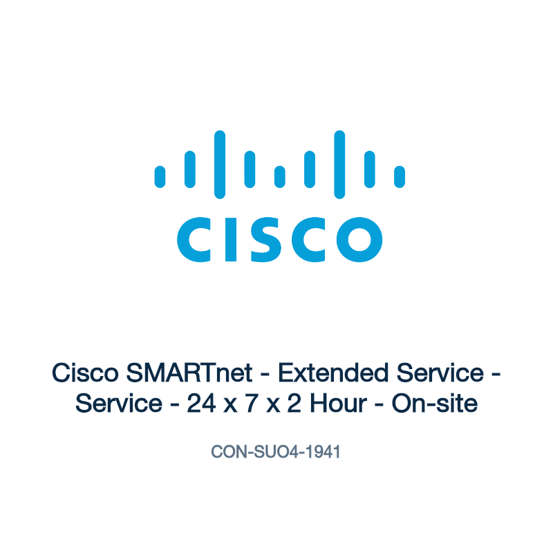 CON-SUO4-1941: Cisco SMARTnet - Extended Service - Service - 24 x 7 x 2 Hour -