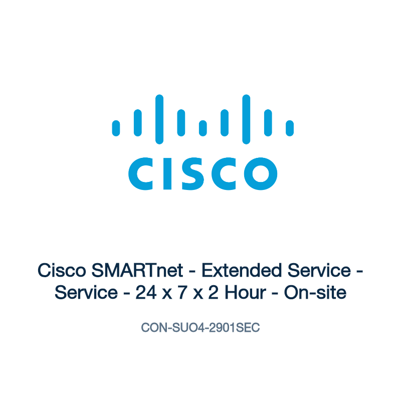 CON-SUO4-2901SEC: Cisco SMARTnet - Extended Service - Service - 24 x 7 x 2 Hour -