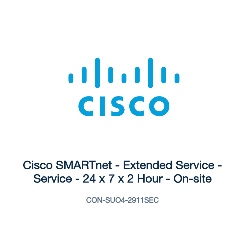 CON-SUO4-2911SEC: Cisco SMARTnet - Extended Service - Service - 24 x 7 x 2 Hour -