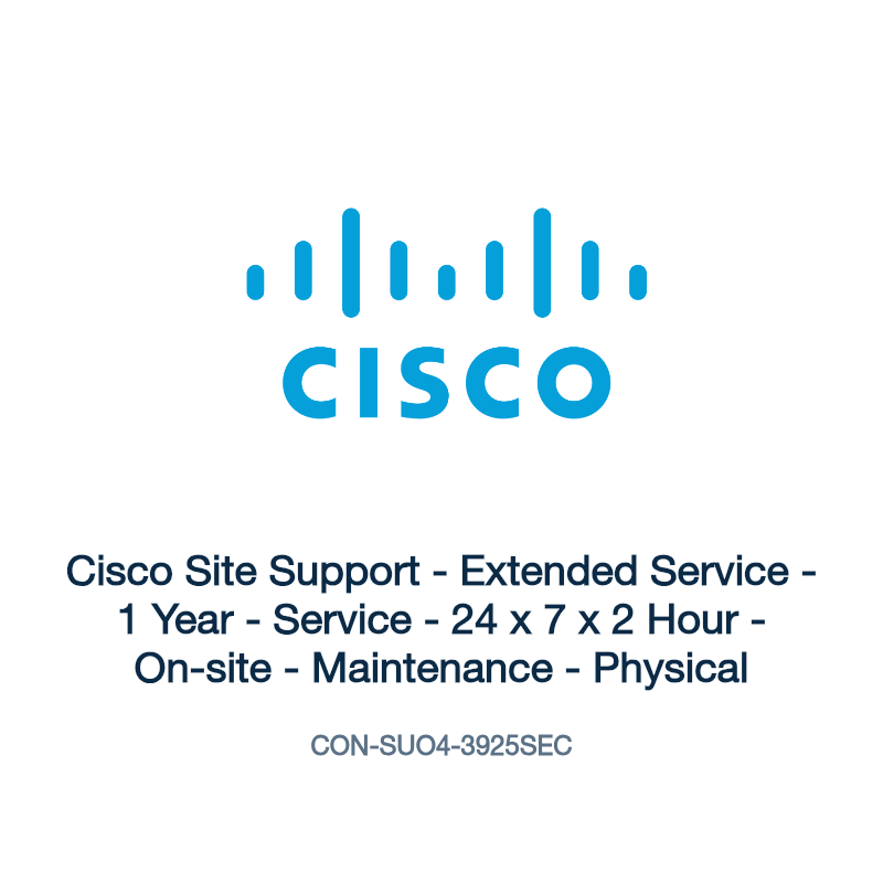 CON-SUO4-3925SEC: Cisco Site Support