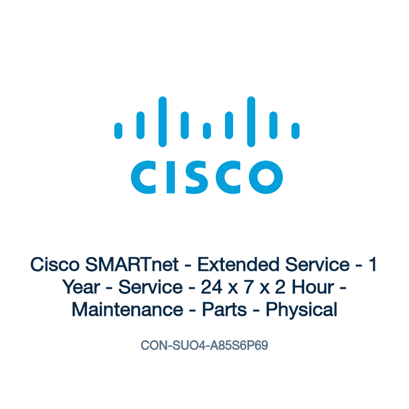 CON-SUO4-A85S6P69: Cisco SMARTnet - Extended Service - 1 Year - Service - 24 x 7 x 2 Hour