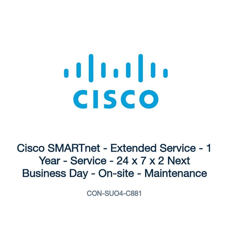 CON-SUO4-C881: Cisco SMARTnet - Extended Service - 1 Year - Service