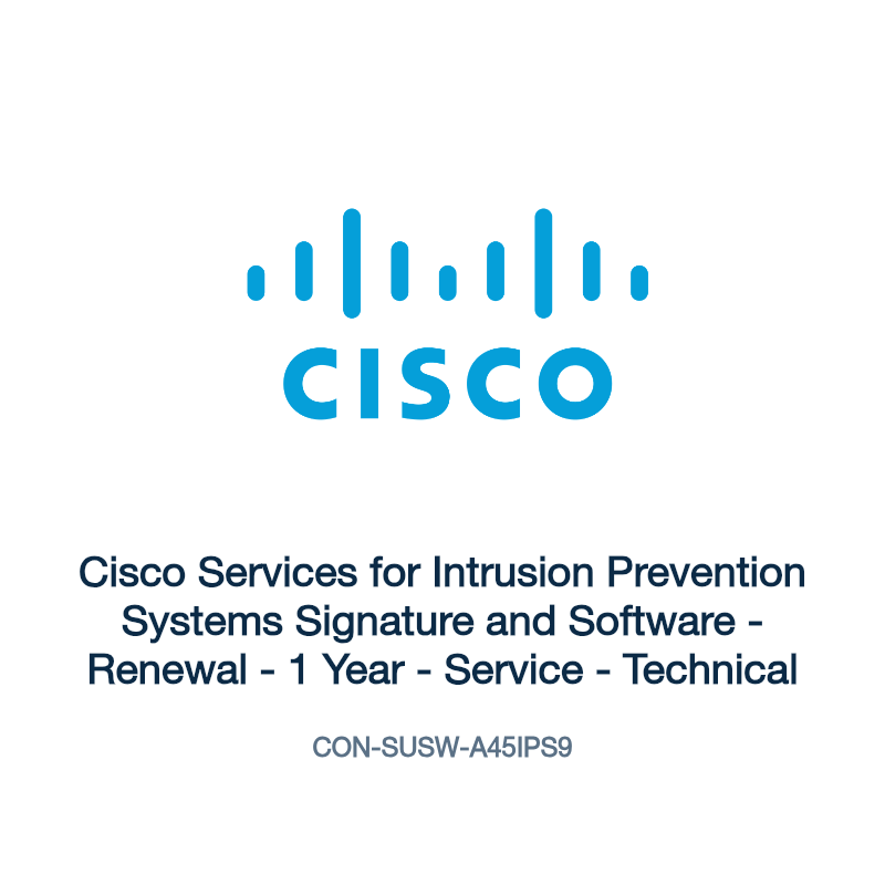 CON-SUSW-A45IPS9: Cisco Services for Intrusion Prevention Systems Signature and Software