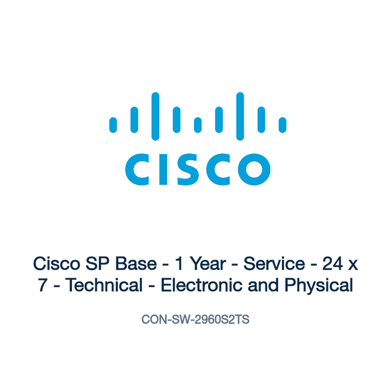 CON-SW-2960S2TS: Cisco SP Base - 1 Year - Service - 24 x 7 - Technical - Electronic