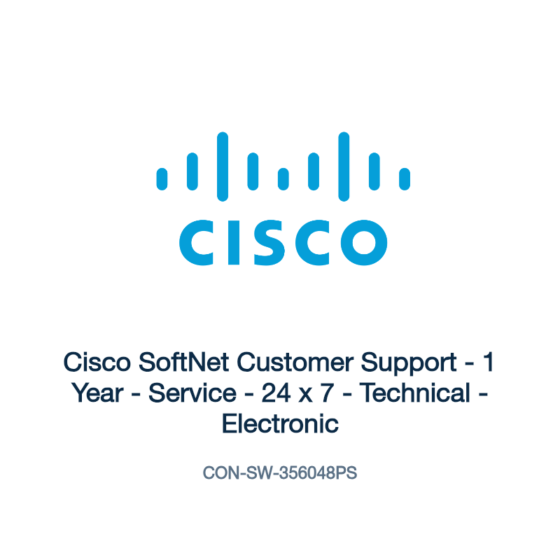 CON-SW-356048PS: Cisco SoftNet Customer Support
