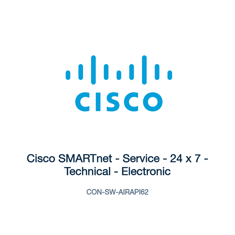 CON-SW-AIRAPI62: Cisco SMARTnet - Service - 24 x 7 - Technical - Electronic