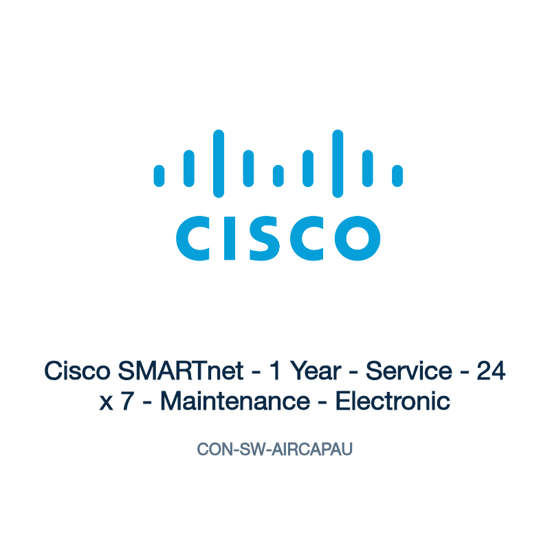 CON-SW-AIRCAPAU: Cisco SMARTnet - 1 Year - Service - 24 x 7 - Maintenance - Electronic