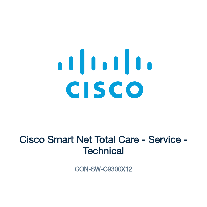 CON-SW-C9300X12: Cisco Smart Net Total Care