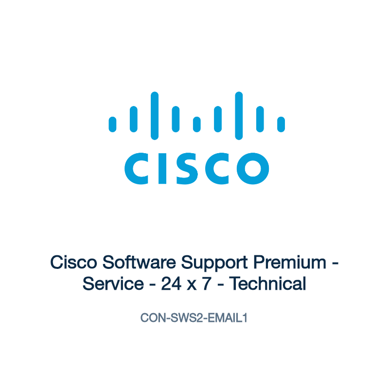 CON-SWS2-EMAIL1: Cisco Software Support Premium