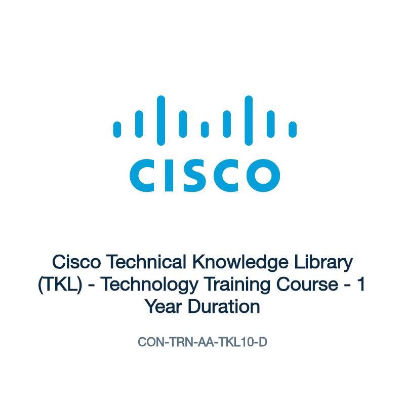 CON-TRN-AA-TKL10-D: Cisco Technical Knowledge Library (TKL)