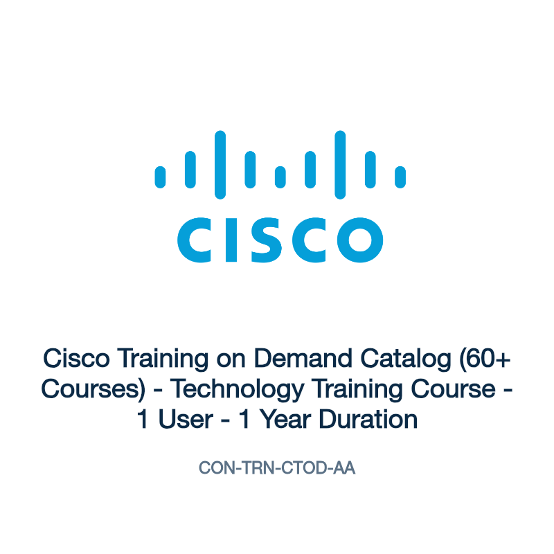 CON-TRN-CTOD-AA: Cisco Training on Demand Catalog (60+ Courses)