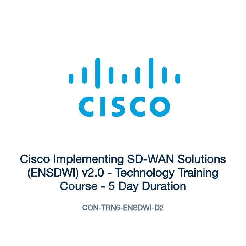 CON-TRN6-ENSDWI-D2: Cisco Implementing SD-WAN Solutions (ENSDWI) v2.0