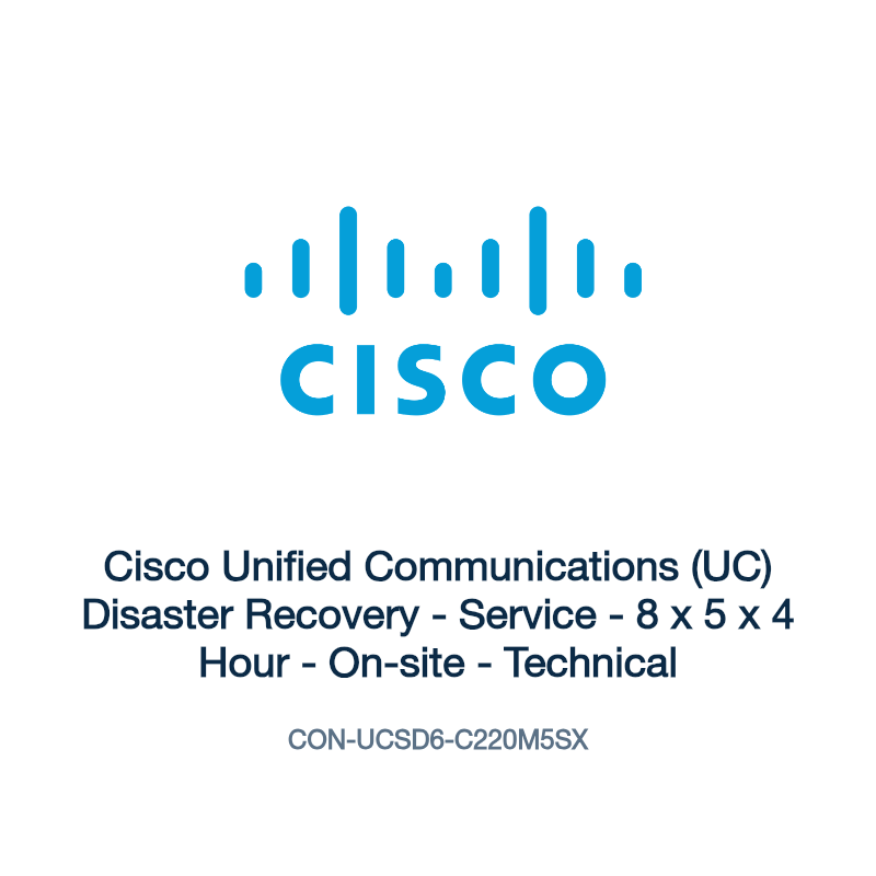 CON-UCSD6-C220M5SX: Cisco Unified Communications (UC) Disaster Recovery
