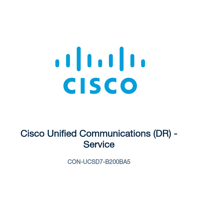 CON-UCSD7-B200BA5: Cisco Unified Communications (DR)