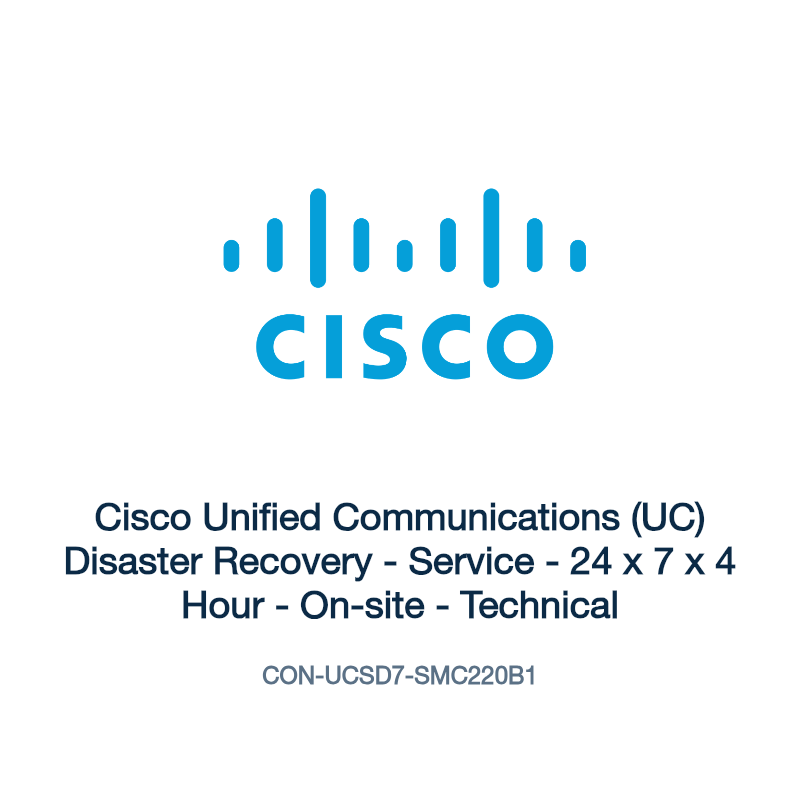 CON-UCSD7-SMC220B1: Cisco Unified Communications (UC) Disaster Recovery