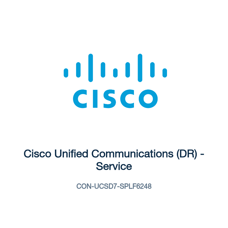 CON-UCSD7-SPLF6248: Cisco Unified Communications (DR)