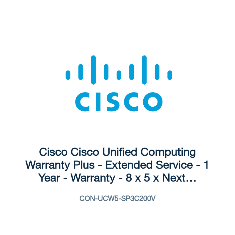 CON-UCW5-SP3C200V: Cisco Cisco Unified Computing Warranty Plus