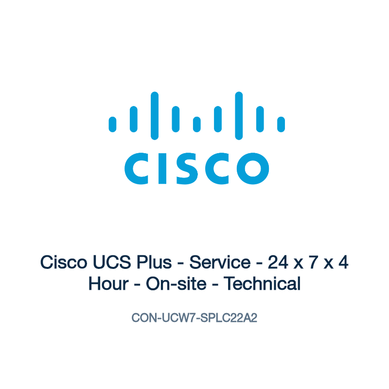 CON-UCW7-SPLC22A2: Cisco UCS Plus - Service - 24 x 7 x 4 Hour - On-site - Technical