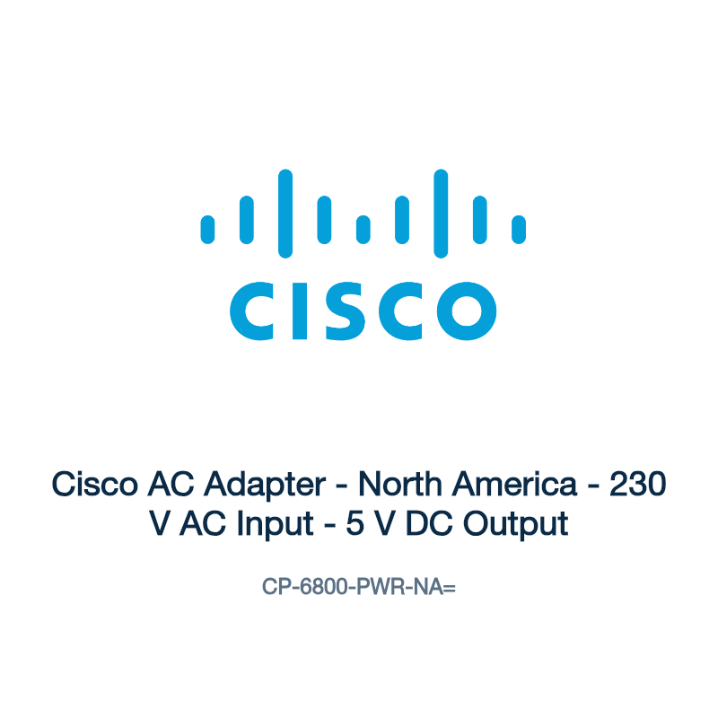 CP-6800-PWR-NA=: Cisco AC Adapter