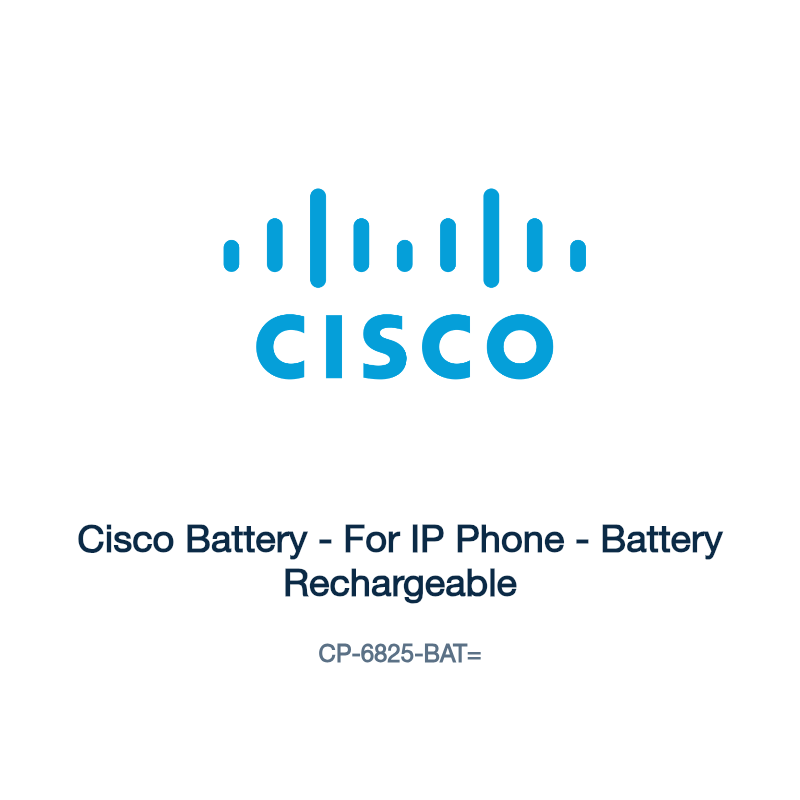 CP-6825-BAT=: Cisco Battery - For IP Phone - Battery Rechargeable