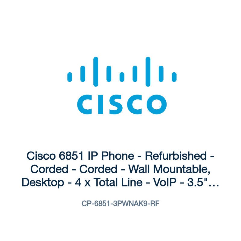 CP-6851-3PWNAK9-RF: Cisco 6851 IP Phone
