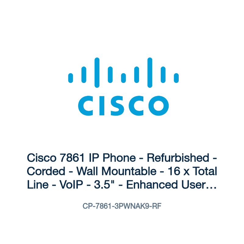 CP-7861-3PWNAK9-RF: Cisco 7861 IP Phone